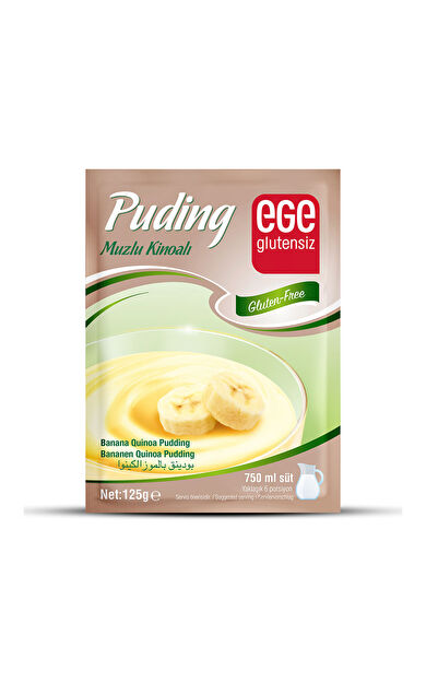 Ege Glutensiz Muzlu Kinoalı Puding 125 g * 24 Adet